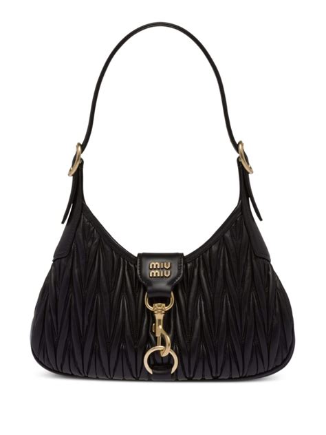 matelassé nappa leather shoulder bag miu miu|Miu Miu London Harrods Bags & Acc..